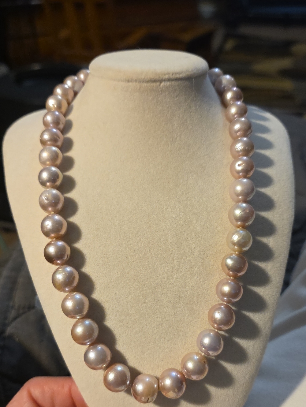Classic Pink Pearl Necklace
